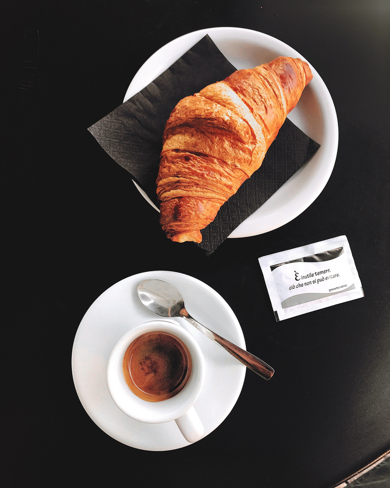 Croissant and Coffee
